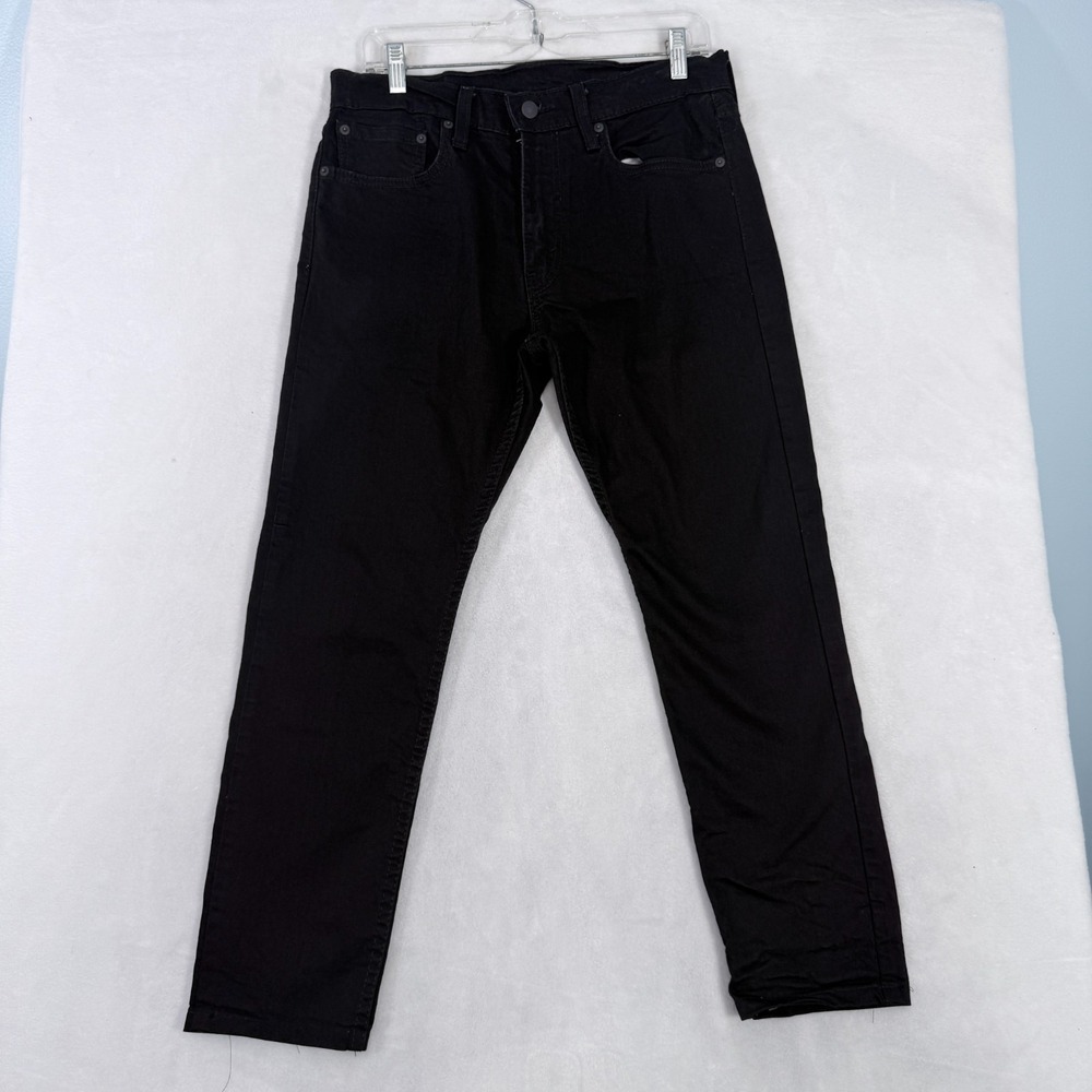 Levis 512 Jeans Mens 32x30 (32x26) Black Slim Taper Stretch